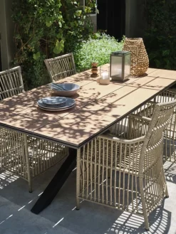 YPNASTEDTable de jardin YPNASTED l100xL215 naturel-JUTLANDIA Clearance